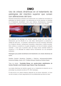 Ortésis Dinamicas textiles DMO