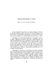 DISTOMATOSIS BOVINA Y OVINA Es una enfermedad parasitaria