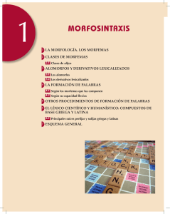 Morfosintaxis: Morfología, Morfemas y Formación de Palabras