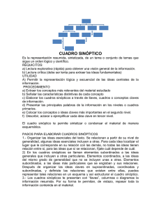 cuadro sinóptico - Portal Académico del CCH