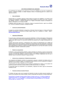 Nota informativa del Mediador