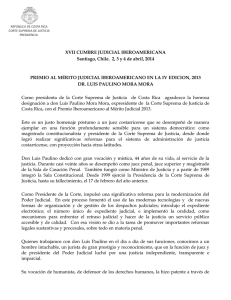 Discurso Zarela Villanueva Monge Premio al Mérito Judicial