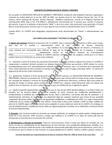 Modelo de Contrato de Domiciliación de Pago a Terceros