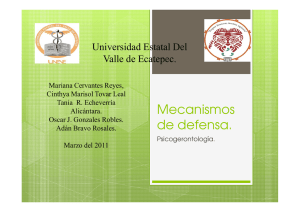 Mecanismos Mecanismos de defensa.