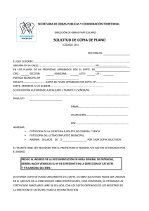 solicitud de copia de plano - Municipalidad de San Miguel