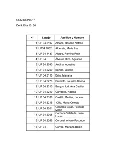 Comisiones Evaluación Nutricional