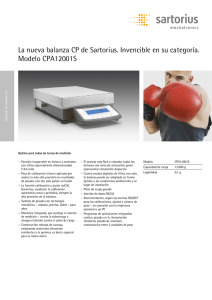 La nueva balanza CP de Sartorius. Invencible en su categoría
