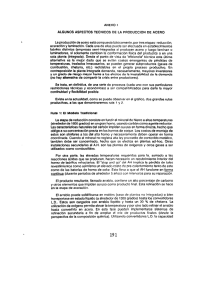 ANEXO I ALGUNOS ASPECTOS TECNICOS DE LA PRODUCCION