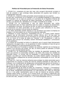 Política de Privacidad
