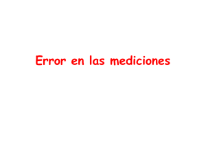 Error en las mediciones