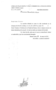 La cuestión debatida en autos ha sido examinada en mI dictamen