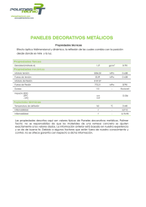 paneles decorativos metálicos