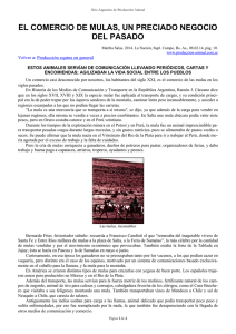 el comercio de mulas, un preciado negocio del