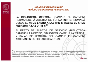 LA BIBLIOTECA CENTRAL (CAMPUS EL CARMEN