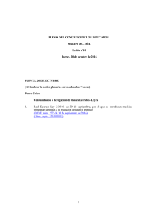 Plenary sitting week from 17th to October 23rd 2016