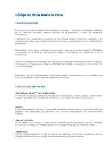 Código de Ética Diario la Hora