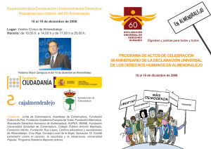 PROGRAMA DE ACTOS DE CELEBRACIÓN 60 ANIVERSARIO DE