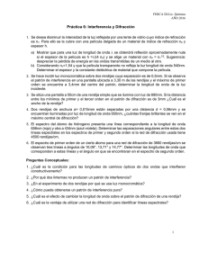 Difracción e Interferencia