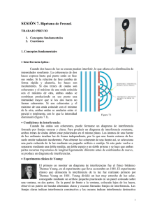 SESIÓN 7. Biprisma de Fresnel.