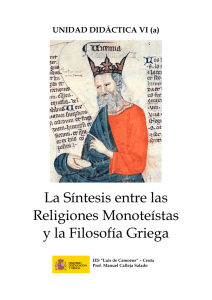La Síntesis entre las Religiones Monoteístas y la Filosofía Griega