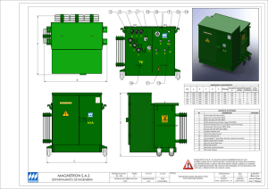Plano Transformador Trifásico Pad Mounted Radial