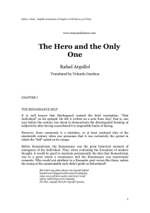 The Hero and the Only One
