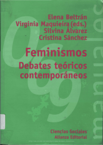 Feminismos. Debates teóricos contemporáneos