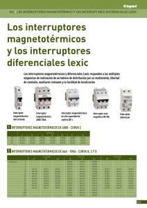 Los interruptores magnetotérmicos y los interruptores