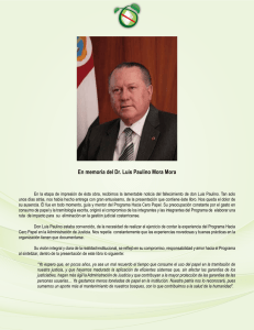 En memoria del Dr. Luis Paulino Mora Mora - Poder