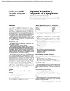 Hipoglucemia: Diagnóstico y Tratamiento - Guía Clínica