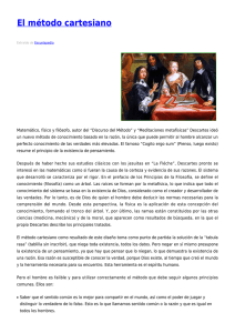 El método cartesiano