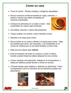 Comer en casa