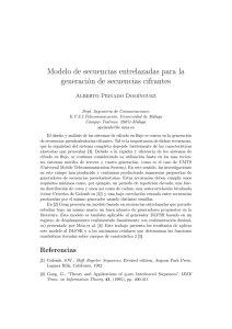 Modelo de secuencias entrelazadas para la generación de