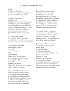 La Palabra: Poema de Pablo Neruda sobre el Lenguaje