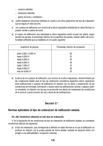 Sección 3.a Normas aplicables al tipo de ordenación de edificación