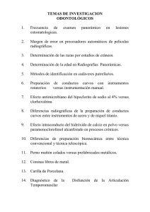 Temas de Investigación Odontológicos