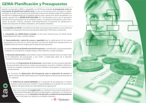 GEMA ELABORACIÓN PRESUPUESTOS TAO T-SYSTEMS