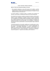Qué es el Valor de la Producción de Bienes y Servicios?