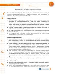 Preparación de un Power Point para una exposición oral
