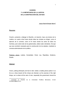 ciceron y la importancia de la justicia