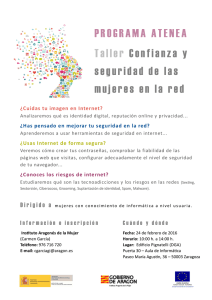 Taller Confianza y seguridad de las mujeres en la red