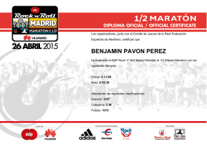 Diploma de BENJAMIN PAVON PEREZ