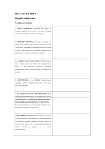Ficha Biográfica: Guía para Biografías Científicas