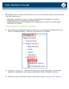 Cómo consultar los registros o informes