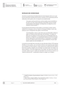 Niveles de Iconicidad: Lenguaje Gráfico y Comunicación Visual