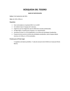 BÚSQUEDA DEL TESORO
