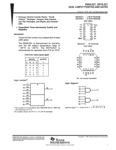 SN54LS21, SN74LS21 DUAL 4-INPUT POSITIVE