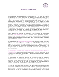 Aviso de privacidad