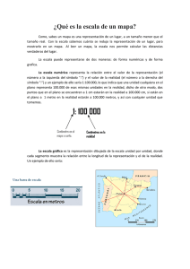LA ESCALA Y CURVAS DE NIVEL