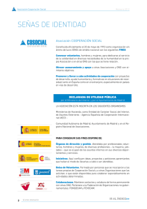 Señas de identidad - Cooperación Social